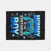 Mom Of The Birthday Boy Cool Gamer Funny Video Gam Fleece Deken (Voorkant (Horizontaal))