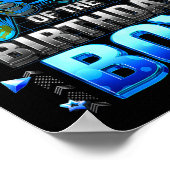 Mom Of The Birthday Boy Cool Gamer Funny Video Gam Poster (Hoek)