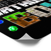 Mom Of The Birthday Boy Funny Gaming Birthday Xel  Poster (Hoek)