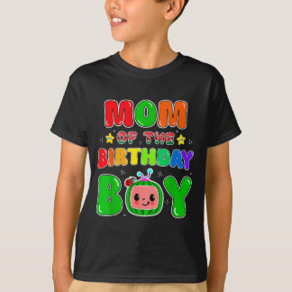 Mom Of The Birthday Boy Funny Melon Family Party M T-shirt
