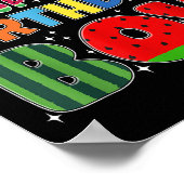 Mom Of The Birthday Boy Melon Family Matching Funn Poster (Hoek)