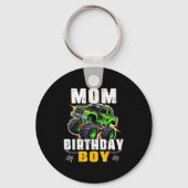 Mom Of The Birthday Boy Monster Truck Family Match Sleutelhanger (Voorkant)