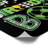 Mom Of The Birthday Boy Soccer Player Birthday Poster (Hoek)