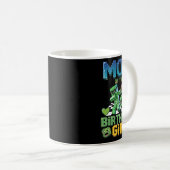 Mom Of The Birthday Girl Funny Video Game Pixel Gi Koffiemok (Voorkant rechts)