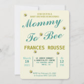 MOM OM DE INVITATIE VAN HET BABY SHOWER VAN DE KUS KAART (Voorkant)