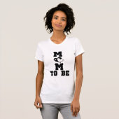 MOM om te zijn - Zwarte tekst T-shirt (Voorkant volledig)