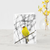 "MOM" OP UW BIRTHDAY TWEEHAPPY BIRTHDAY KAART (Gele Bloem)