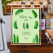 Mom-osa augurken Komkommer Groen Baby shower Poster