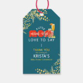 Mom-osa Baby Shower Favour Tag Cadeaulabel (Voorkant)