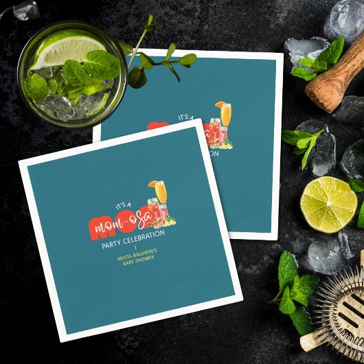 Mom-osa Baby Shower Servet