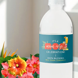 Mom-osa Baby Shower Water Bottle Labels Waterfles Etiket