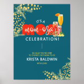 Mom-osa Baby Shower Welcome Sign Poster (Voorkant)