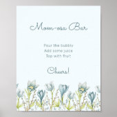 Mom-osa Bar Baby shower Poster (Voorkant)