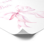 Mom-osa Bar Baby shower Tafelteken Poster (Hoek)