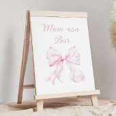 Mom-osa Bar Baby shower Tafelteken Poster