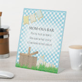 Mom-osa Bar Picknick Baby shower Reclamebord Met Voetstuk (Insitu)