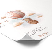 Mom-osa Beer op Balloon Baby shower Poster (Hoek)