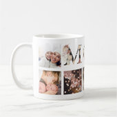 MOM Pampas Aangepaste Boho Moderne Multi Foto Mok (Links)