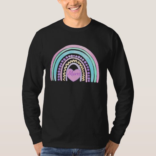 Mom Pastel Rainbow T-shirt (Voorkant)