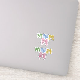 Mom Patchwork Mother's Day Die Cut Vinyl Stickers