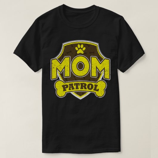 Mom Patrol Dog Premium  T-shirt (Design voorkant)
