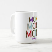 MOM Personalized Name Elegant White  Koffiemok (Voorkant links)