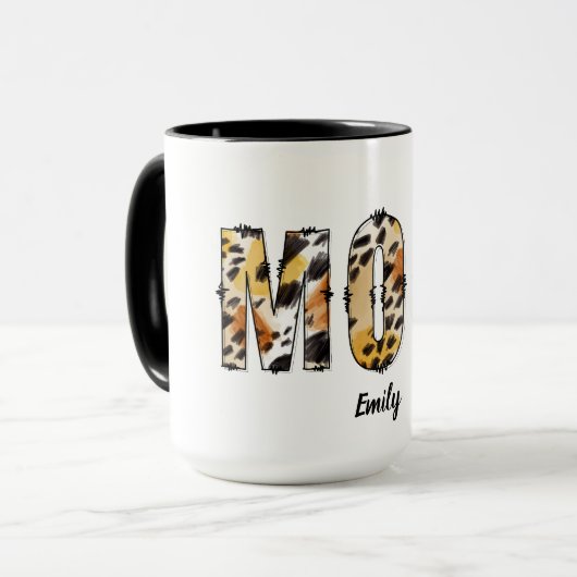 Mom Personalized Name  Mok (Voorkant links)