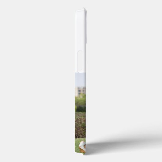 Mom Photo gray text iPhone Case (Achterkant / Rechts)