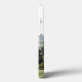 Mom Photo purple text iPhone Case (Achterkant / Links)