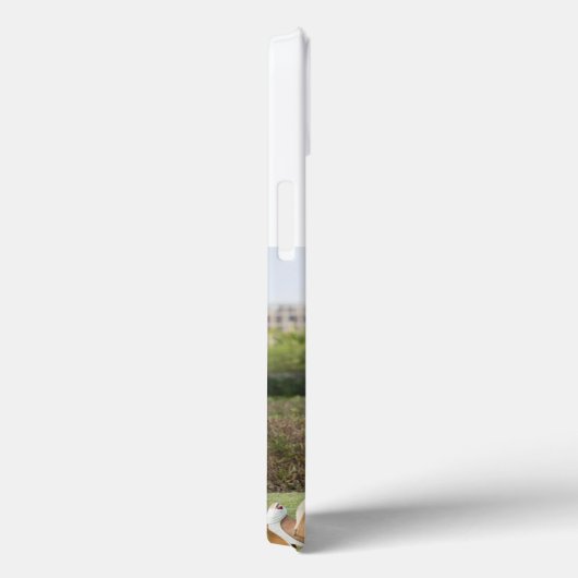 Mom Photo sea blue text iPhone Case (Achterkant / Rechts)