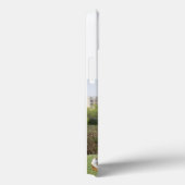 Mom Photo sky blue text iPhone Case (Achterkant / Rechts)