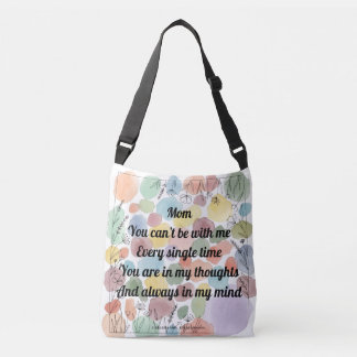 Mom Poem Crossbody Tas