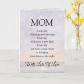 MOM-promotiepictogrammofoonontwerp Kaart (Gele Bloem)