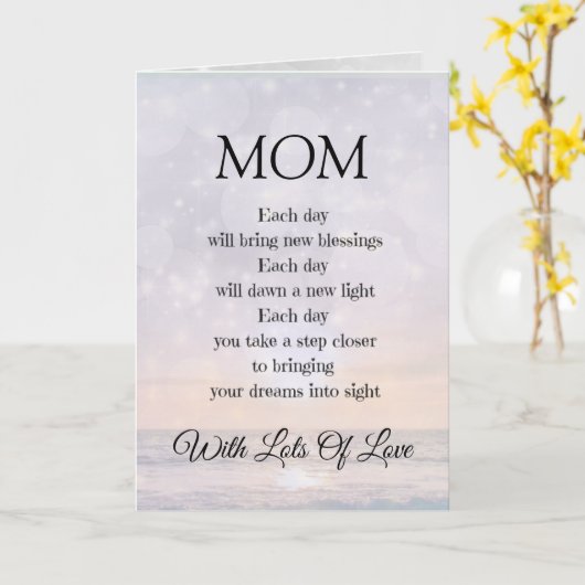 MOM-promotiepictogrammofoonontwerp Kaart (Gele Bloem)