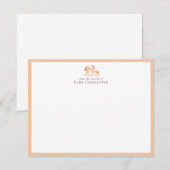 Mom & Puppy Dog Nursery Note Card – Personalized  Notitiekaartje (Voorkant / Achterkant)