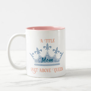 Mom Queen Crown Tweekleurige Koffiemok