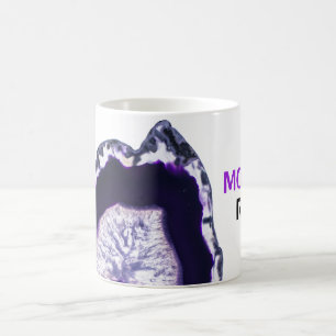 *~* MOM ROCKS Agaat Stones Lapidary Geode Koffiemok