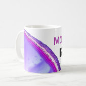 *~* MOM ROCKS Stones Lapidary Agate Crystals Koffiemok (Voorkant links)