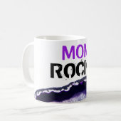 ** Mom Rocks Stones Lapidary Agate Koffiemok (Voorkant links)