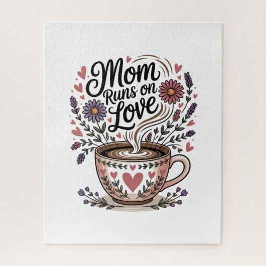 Mom Runs On Love Legpuzzel (Verticaal)