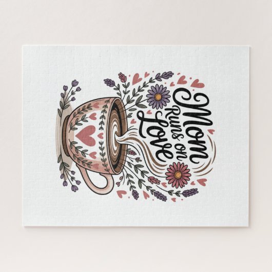 Mom Runs On Love Legpuzzel (Horizontaal)