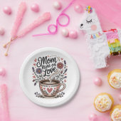 Mom Runs On Love Papieren Bordje (Feest)