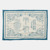 Mom’s Family Recipe Keepsake Kitchen Towel Theedoek (Horizontaal)