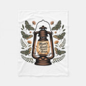 Mom’s Heart Never Sleeps Fleece Deken (Voorkant)