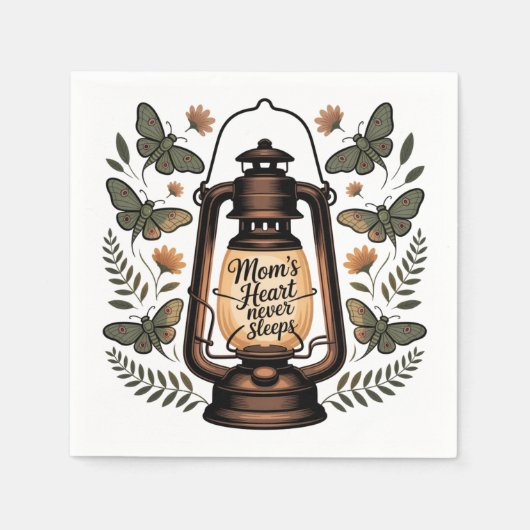 Mom’s Heart Never Sleeps Servet (Voorkant)