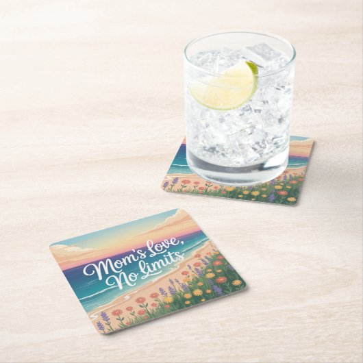 Mom’s Love, No Limits Kartonnen Onderzetters (Insitu)