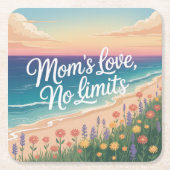 Mom’s Love, No Limits Kartonnen Onderzetters (Voorkant)