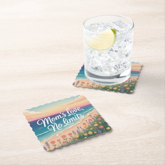 Mom’s Love, No Limits Kartonnen Onderzetters (Insitu)