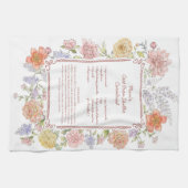 Mom’s Recipe Kitchen Floral Towel Keepsake Theedoek (Horizontaal)