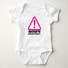 Mom’s Rules Only – Sassy New Mom Baby Apparel Romper